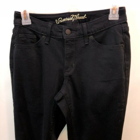 Universal Thread Womens 2 26R Black Mid Rise Curvy Skinny Jeans Ankle Pants - Picture 4 of 9